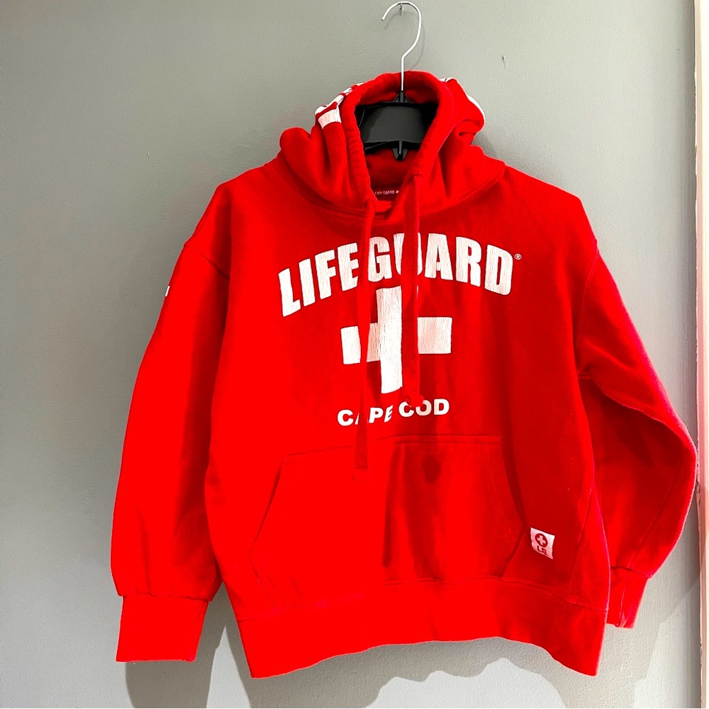 Red hoodie unisex size S